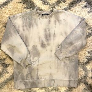 Zara Oversized Tie Dye Sweatshirt